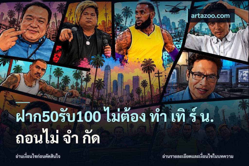 ฝาก50รับ100 ไม่ต้อง ทํา เทิ ร์ น. ถอนไม่ จํา กัด