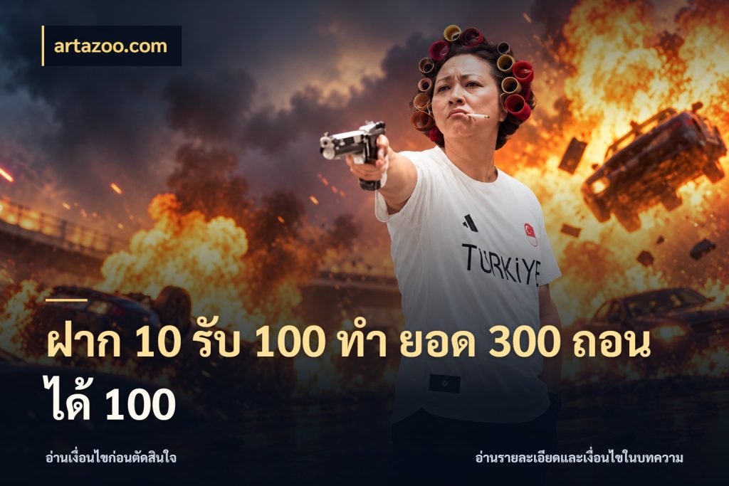 ฝาก 10 รับ 100 ทํา ยอด 300 ถอนได้ 100 โปรยอดรับที่สายเกมสนใจ กับ artazoo.com