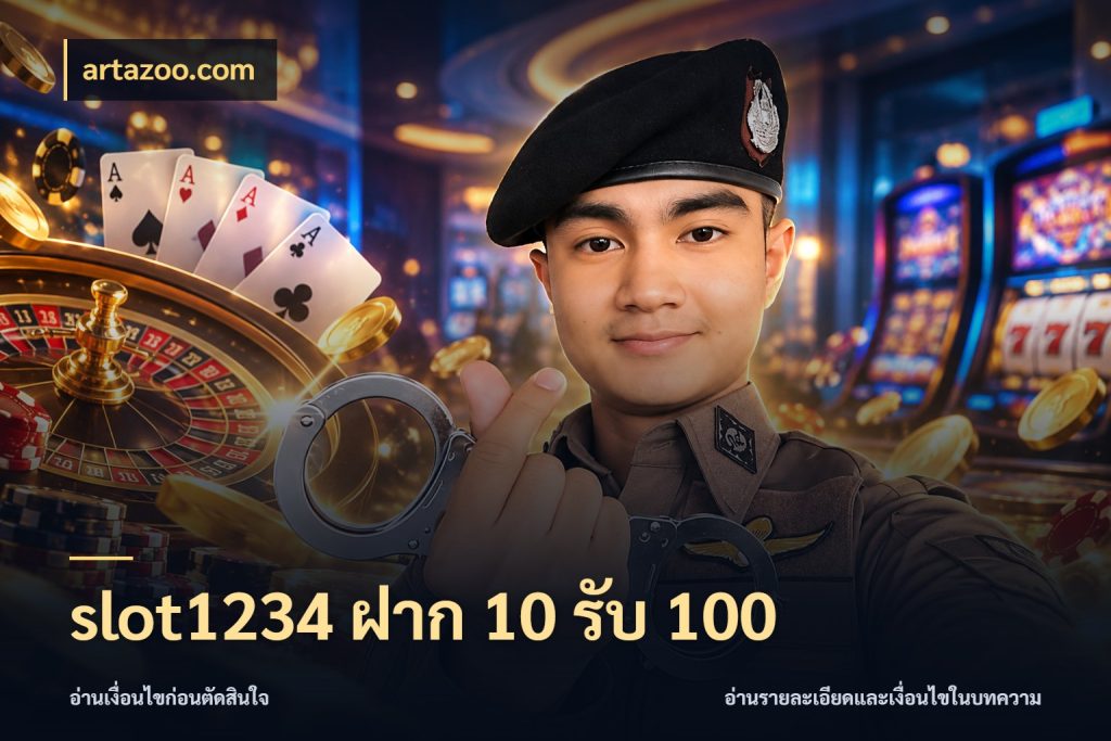 slot1234 ฝาก 10 รับ 100 ยอดฝากและยอดรับในมุมของคนชอบลุ้น กับ artazoo.com