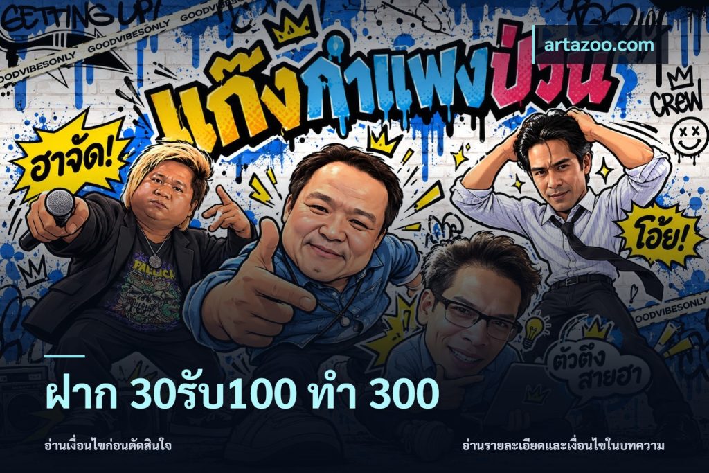 ฝาก 30รับ100 ทำ 300