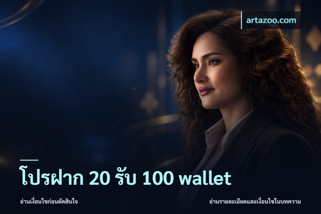 โปรฝาก 20 รับ 100 wallet
