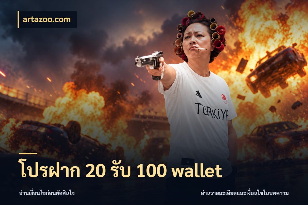 โปรฝาก 20 รับ 100 wallet รูปแบบโบนัสกับสิทธิ์ของสายเกม กับ artazoo.com
