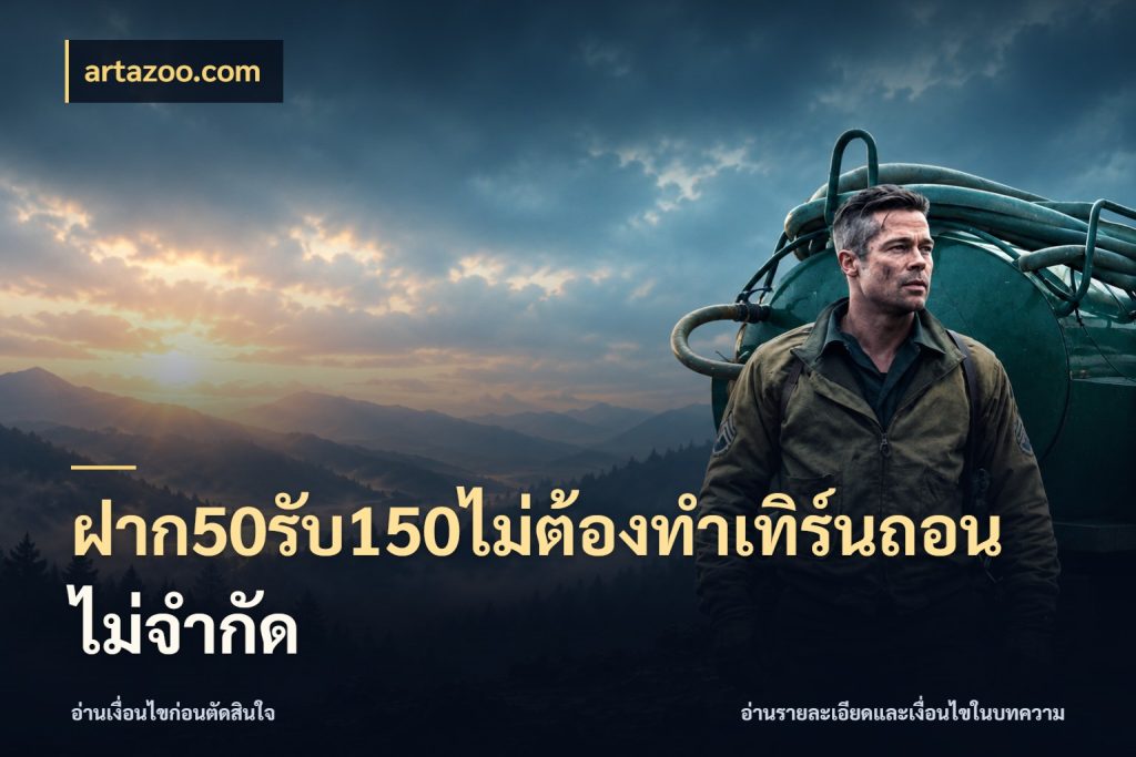 ฝาก50รับ150ไม่ต้องทําเทิร์นถอนไม่จํากัด artazoo.com เครดิตกับรูปแบบโปรที่ตรงใจ