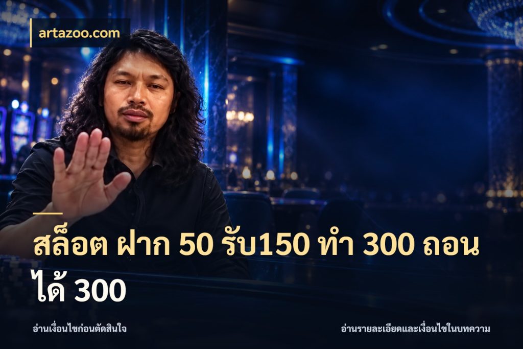 สล็อต ฝาก 50 รับ150 ทํา 300 ถอนได้ 300 เครดิตกับรูปแบบโปรที่ตรงใจ ในมุม artazoo.com