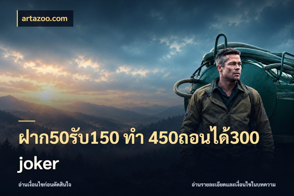 ฝาก50รับ150 ทํา 450ถอนได้300 joker โปรกับเกมที่ชอบเลือกให้ตรงสไตล์ สไตล์ artazoo.com