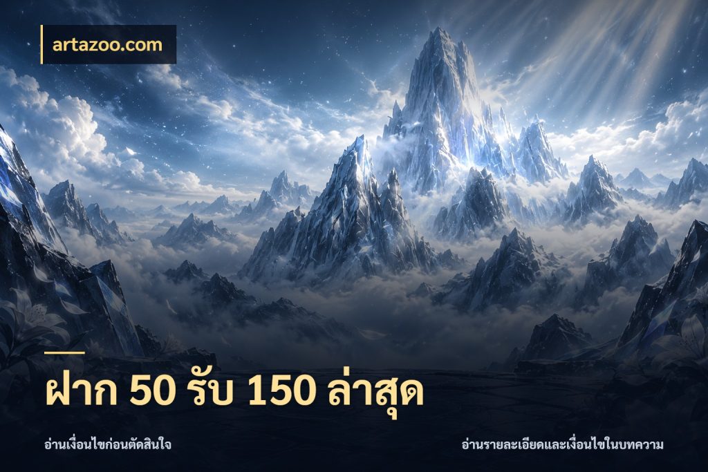 ฝาก 50 รับ 150 ล่าสุด จับคู่โบนัสกับสไตล์เกมที่ชอบ ในมุม artazoo.com