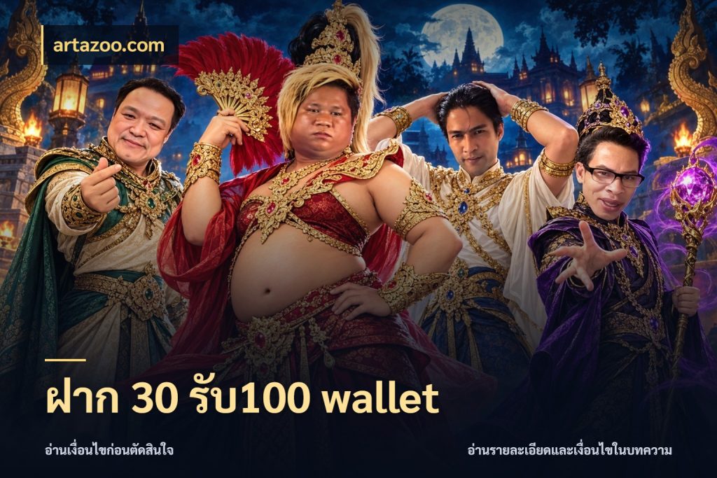 ฝาก 30 รับ100 wallet จับคู่โบนัสกับสไตล์เกมที่ชอบ ในมุม artazoo.com