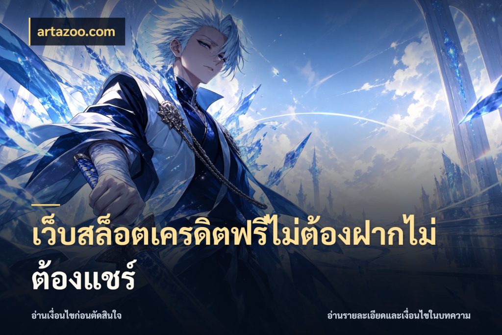 เว็บสล็อตเครดิตฟรีไม่ต้องฝากไม่ต้องแชร์ เครดิตฟรีกับจังหวะลุ้นที่คุณเลือก กับ artazoo.com