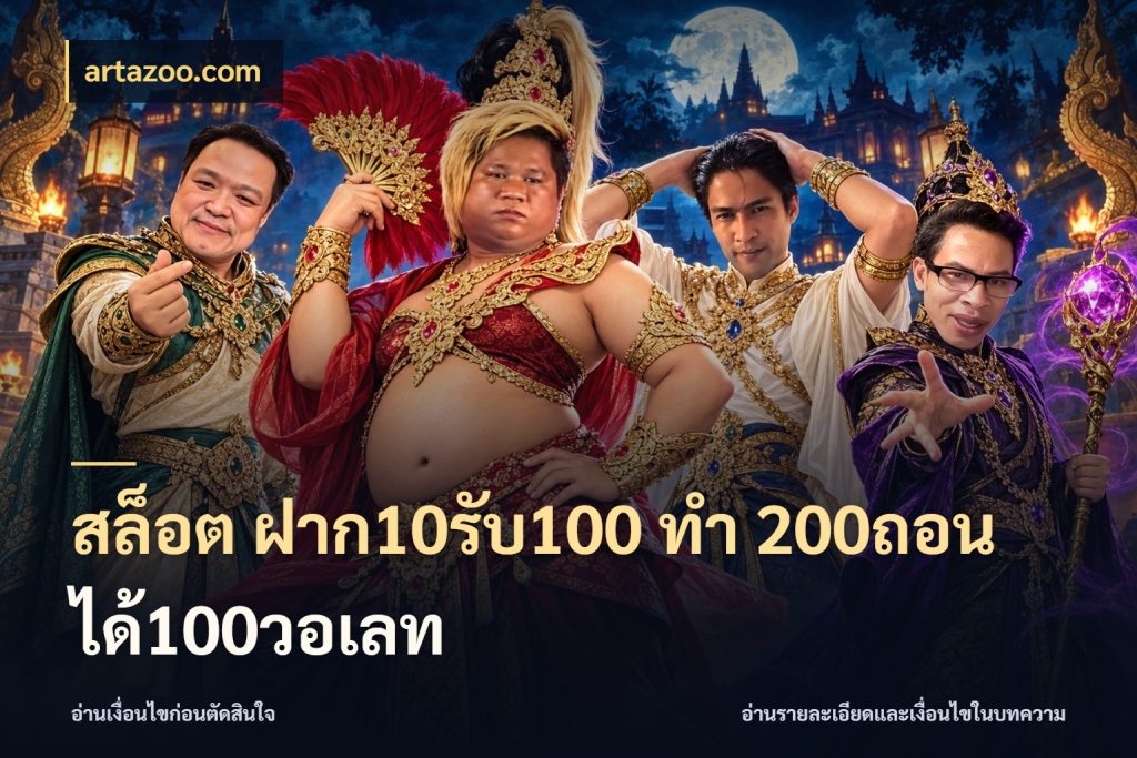 สล็อต ฝาก10รับ100 ทํา 200ถอนได้100วอเลท ยอดฝากและยอดรับในมุมของคนชอบลุ้น สไตล์ artazoo.com