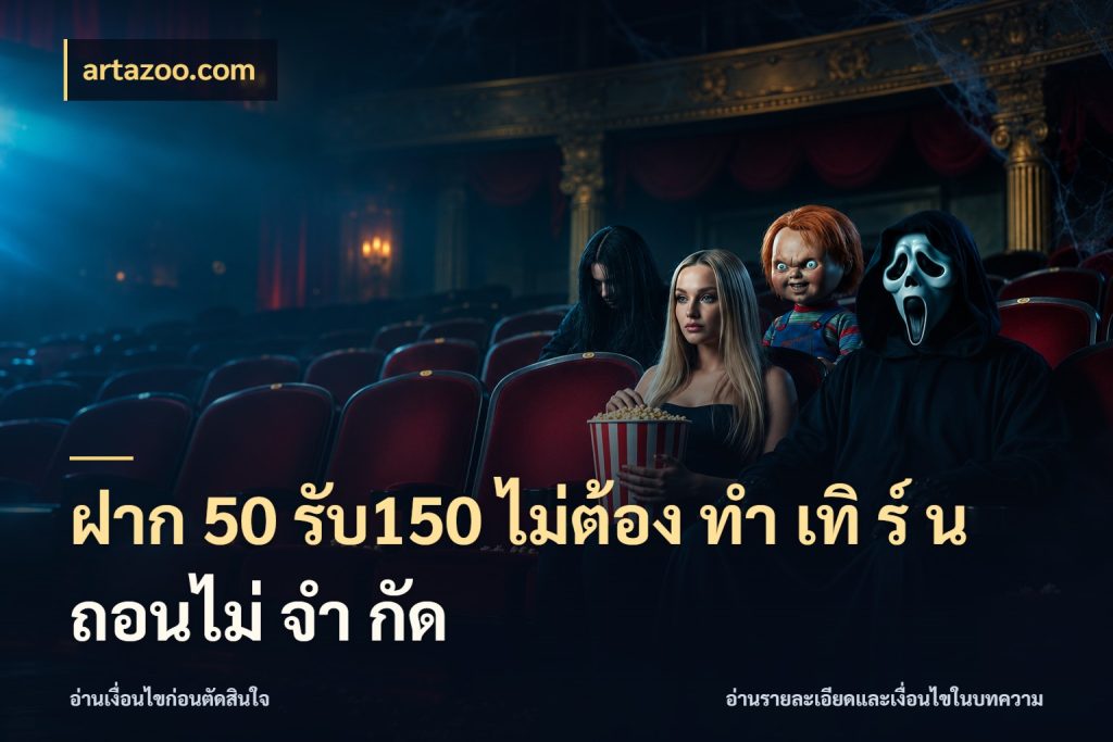 ฝาก 50 รับ150 ไม่ต้อง ทํา เทิ ร์ น ถอนไม่ จํา กัด เปิดมุมโปรให้เข้ากับเกมแนวโปรด ในมุม artazoo.com