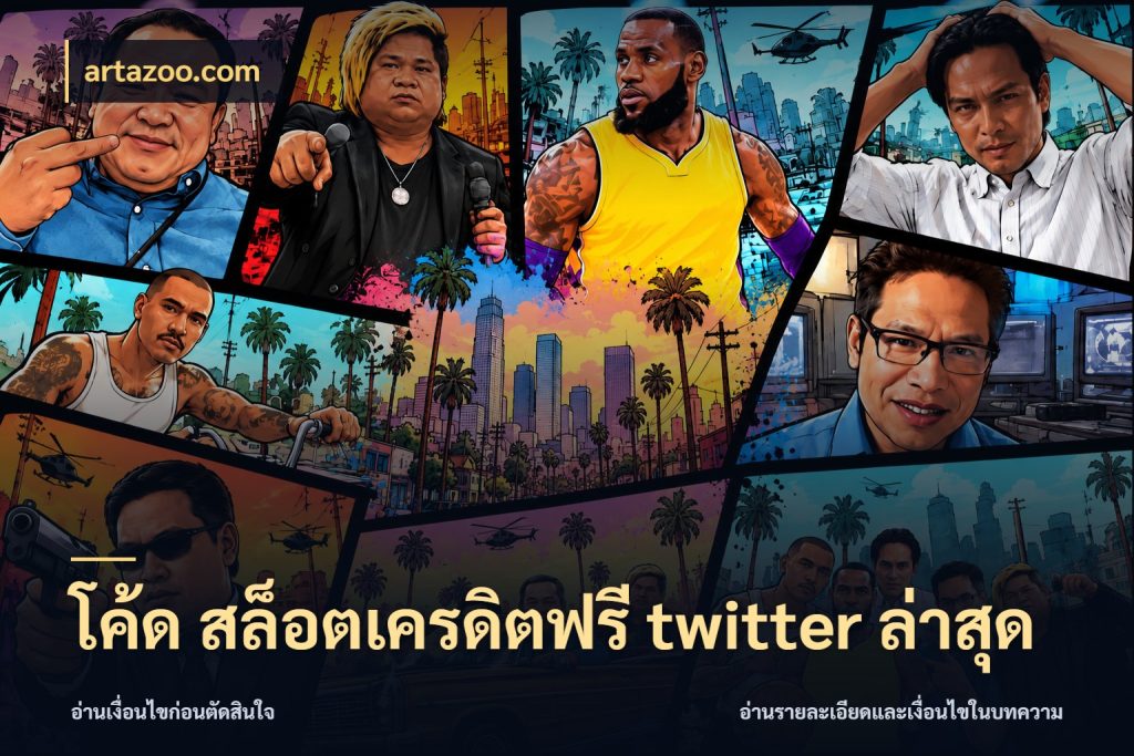 โค้ด สล็อตเครดิตฟรี twitter ล่าสุด รู้จักยอดและขอบเขตของเครดิตฟรี สไตล์ artazoo.com