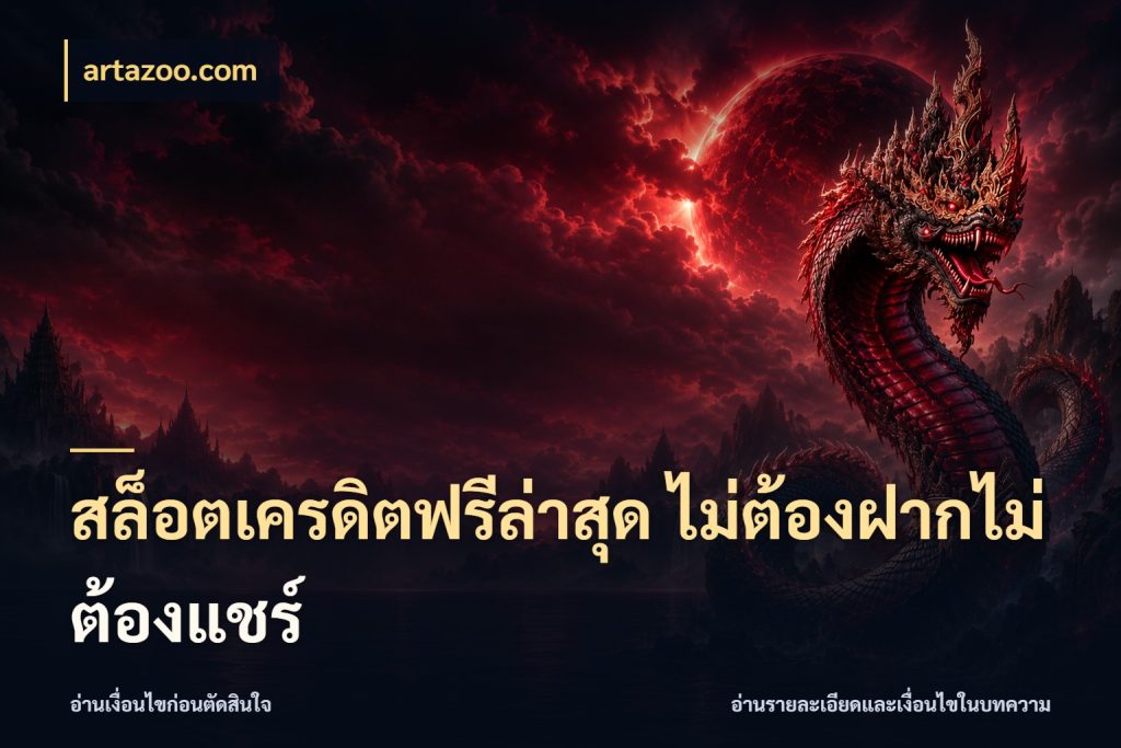 สล็อตเครดิตฟรีล่าสุด ไม่ต้องฝากไม่ต้องแชร์ เครดิตฟรีในมุมที่สายโบนัสสนใจ สไตล์ artazoo.com