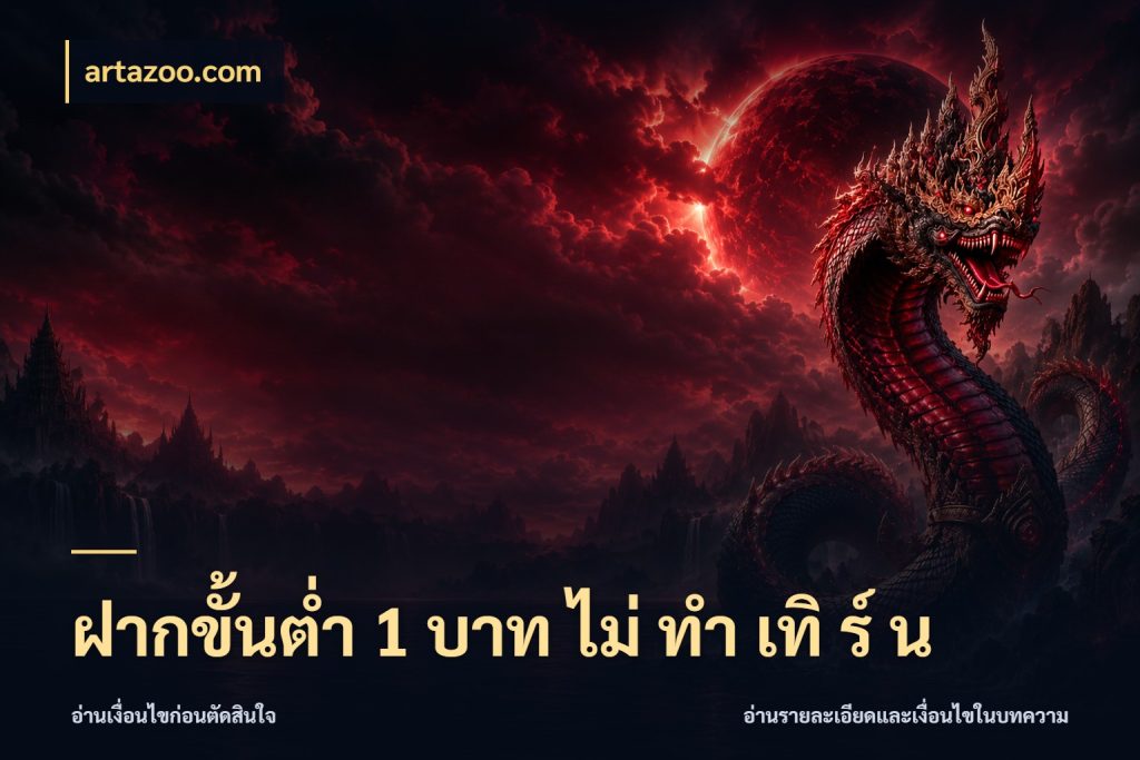 ฝากขั้นต่ำ 1 บาท ไม่ ทำ เทิ ร์ น ยอดเริ่มต้นน่าจับตากับสิทธิ์ที่เกี่ยวข้อง ในมุม artazoo.com