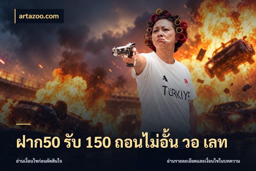 ฝาก50 รับ 150 ถอนไม่อั้น วอ เลท ยอดฝากและยอดรับในมุมของคนชอบลุ้น กับ artazoo.com