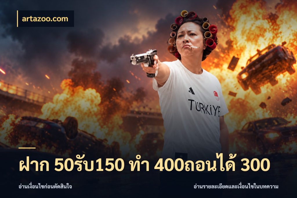 ฝาก 50รับ150 ทํา 400ถอนได้ 300 รูปแบบโบนัสกับสิทธิ์ของสายเกม สไตล์ artazoo.com
