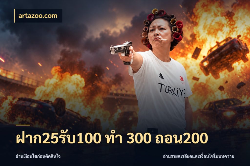ฝาก25รับ100 ทํา 300 ถอน200 ยอดฝากและยอดรับในมุมของคนชอบลุ้น สไตล์ artazoo.com