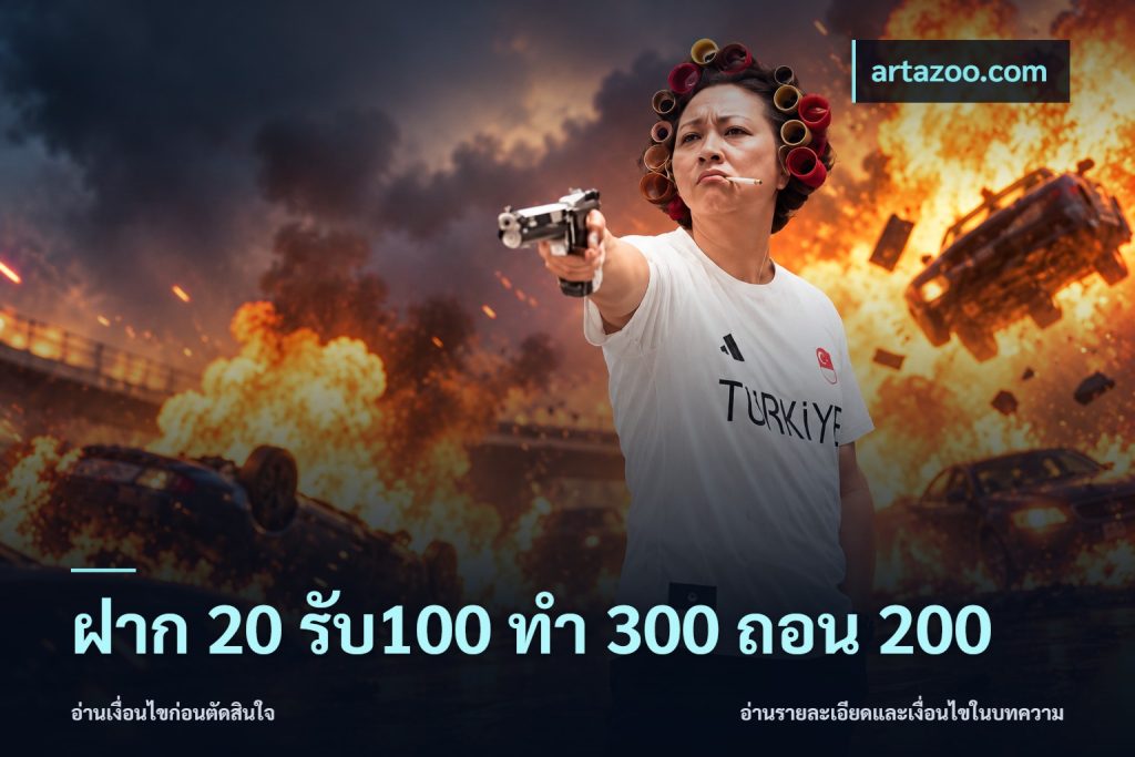 ฝาก 20 รับ100 ทํา 300 ถอน 200