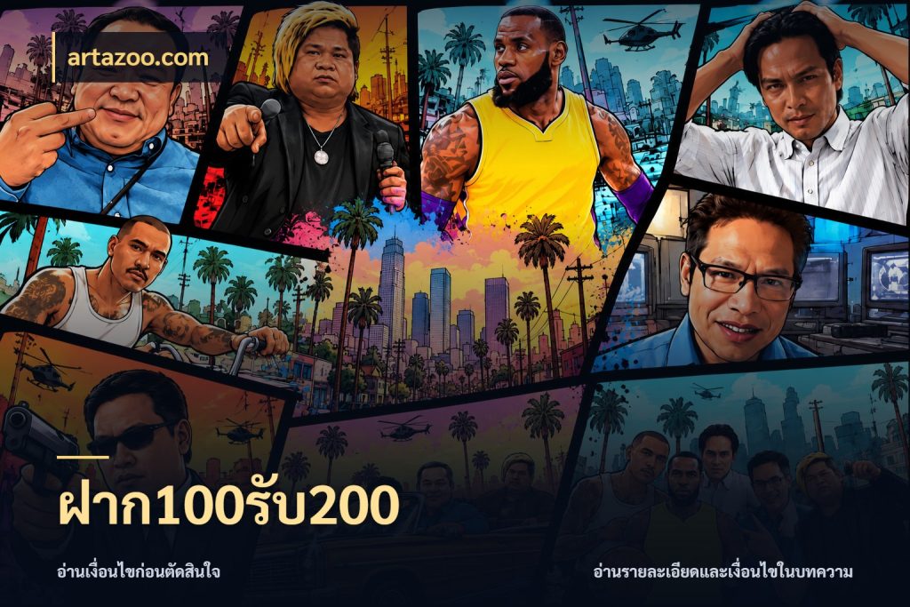 ฝาก100รับ200 สนุกกับตัวเลือกโปรในสไตล์ของคุณ กับ artazoo.com