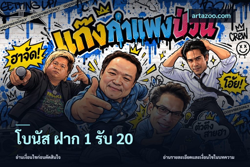 โบนัส ฝาก 1 รับ 20