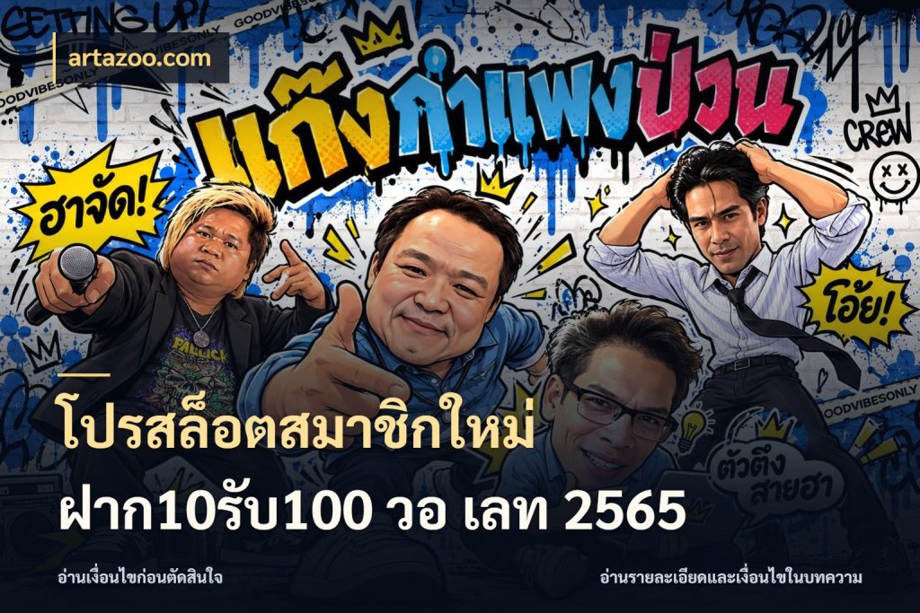 โปรสล็อตสมาชิกใหม่ ฝาก10รับ100 วอ เลท 2565 สีสันของโปรฝากและยอดรับ สไตล์ artazoo.com