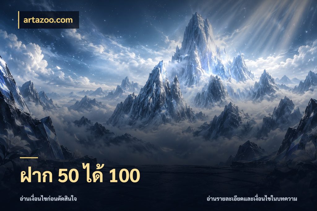 ฝาก 50 ได้ 100 โปรยอดรับที่สายเกมสนใจ สไตล์ artazoo.com