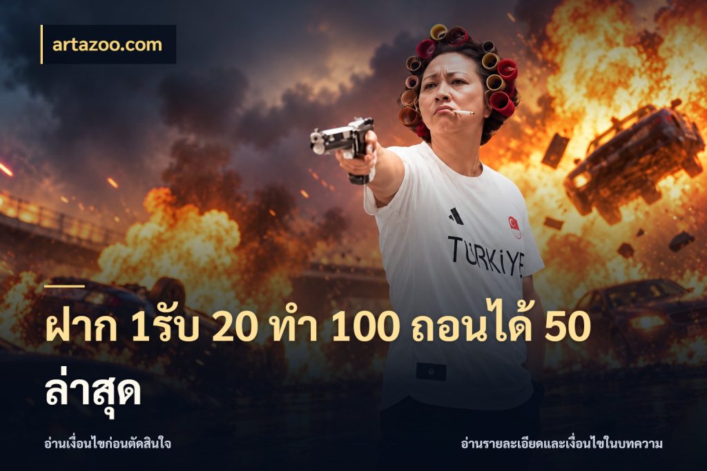 ฝาก 1รับ 20 ทำ 100 ถอนได้ 50 ล่าสุด โปรยอดรับที่สายเกมสนใจ กับ artazoo.com
