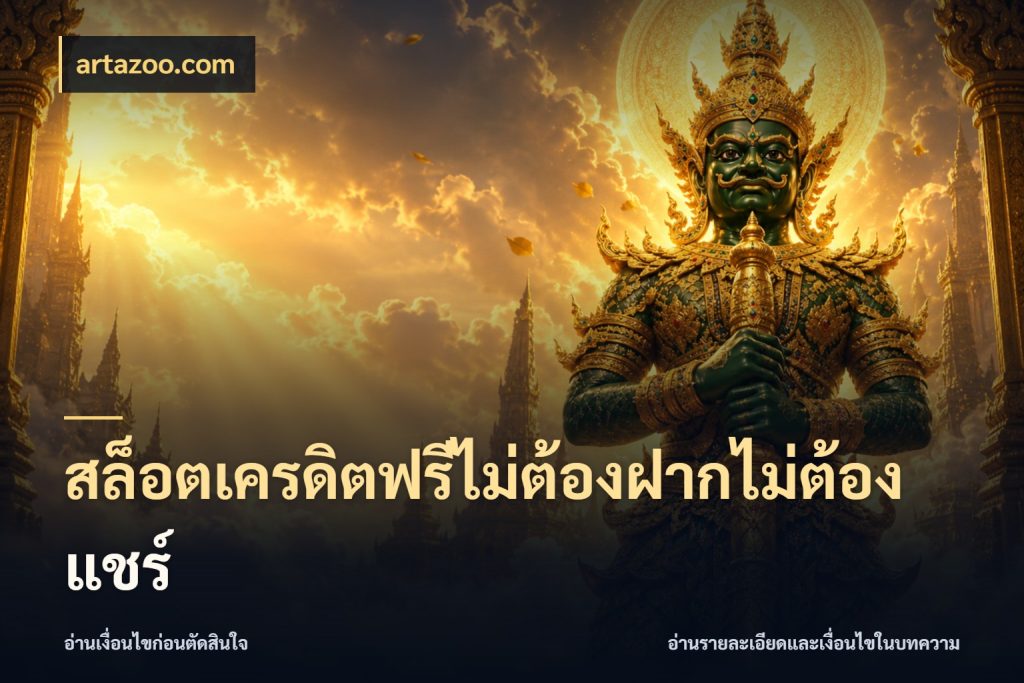 สล็อตเครดิตฟรีไม่ต้องฝากไม่ต้องแชร์ artazoo.com สีสันของเครดิตฟรีและเกมแนวที่ชอบ