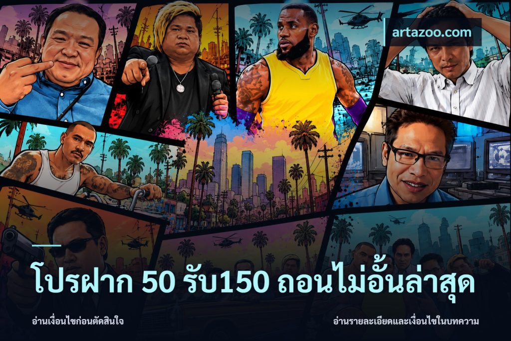 โปรฝาก 50 รับ150 ถอนไม่อั้นล่าสุด