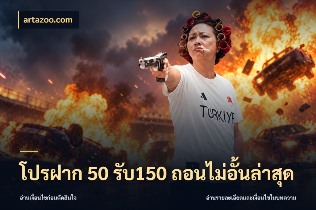 โปรฝาก 50 รับ150 ถอนไม่อั้นล่าสุด โปรยอดรับที่สายเกมสนใจ กับ artazoo.com