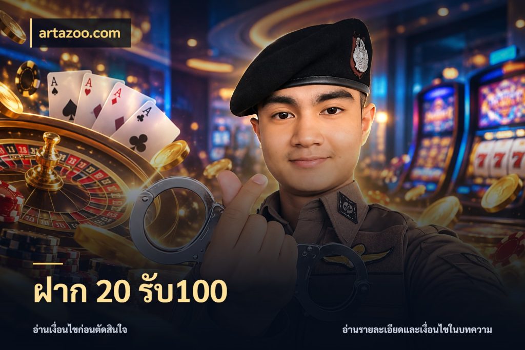 ฝาก 20 รับ100 โปรกับเกมที่ชอบเลือกให้ตรงสไตล์ ในมุม artazoo.com