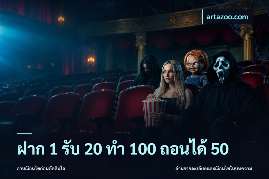 ฝาก 1 รับ 20 ทำ 100 ถอนได้ 50