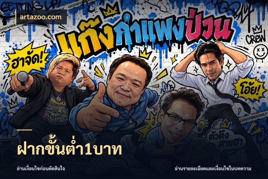 ฝากขั้นต่ำ1บาท เปิดมุมยอดเริ่มต้นสำหรับคนชอบเกม ในมุม artazoo.com