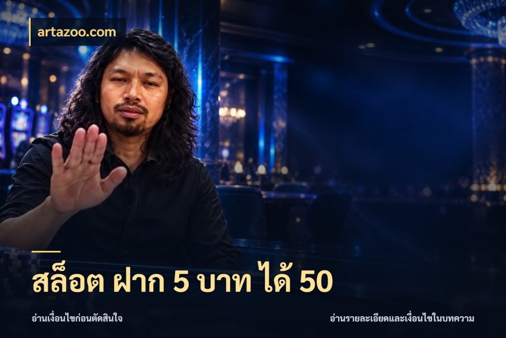 สล็อต ฝาก 5 บาท ได้ 50 สายโบนัสเลือกจังหวะสนุกได้อย่างไร ในมุม artazoo.com