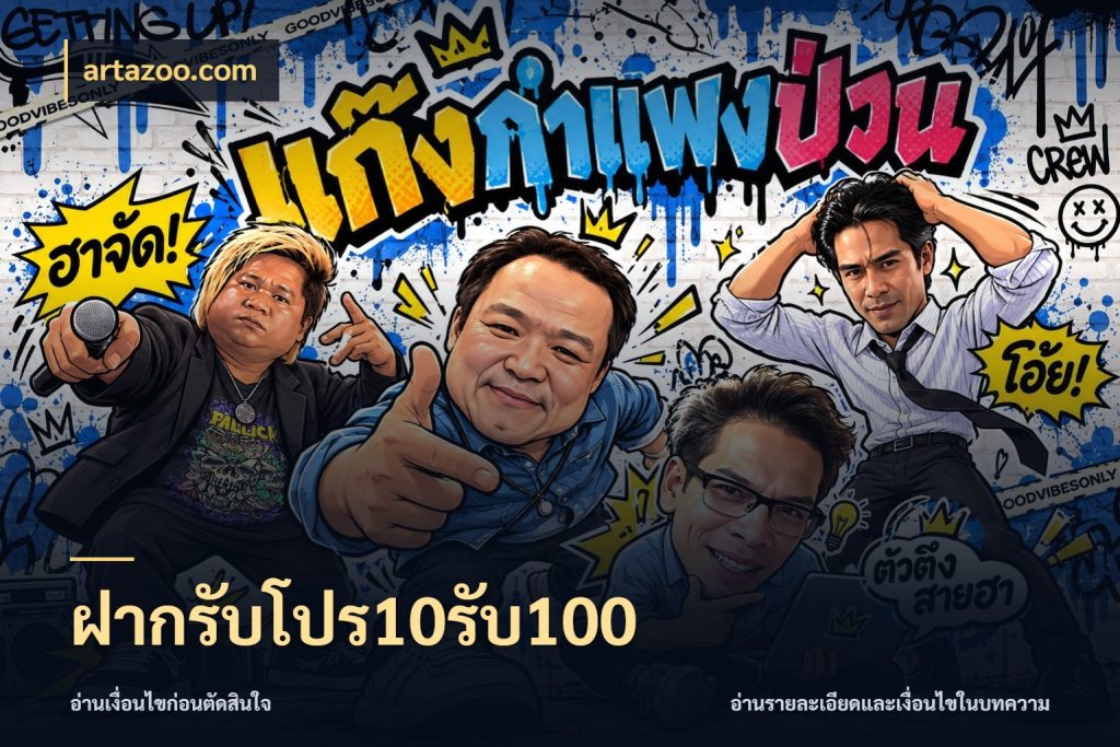 ฝากรับโปร10รับ100 โปรกับเกมที่ชอบเลือกให้ตรงสไตล์ กับ artazoo.com