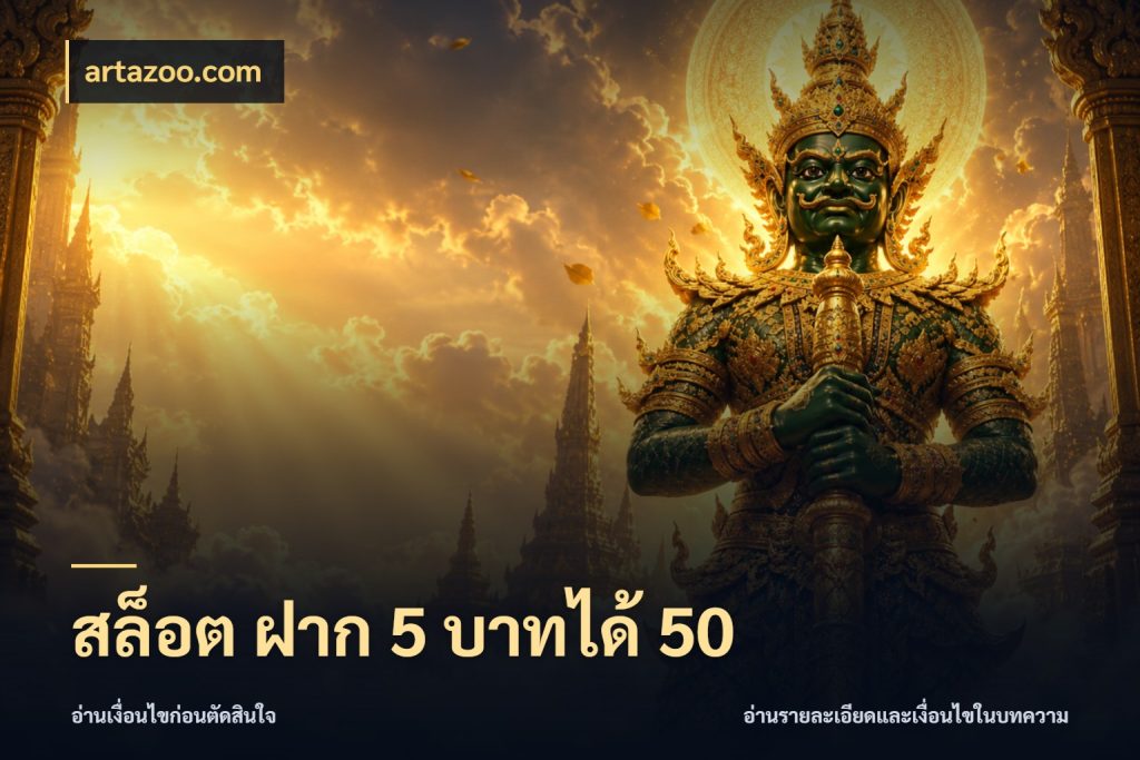 สล็อต ฝาก 5 บาทได้ 50 artazoo.com ยอดฝากและยอดรับในมุมของคนชอบลุ้น