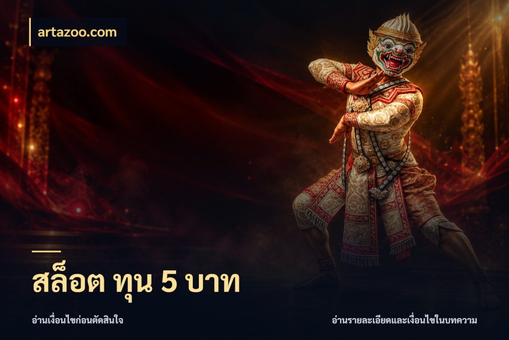 สล็อต ทุน 5 บาท ทุนเบาก็มีสีสันในจังหวะของคุณ กับ artazoo.com