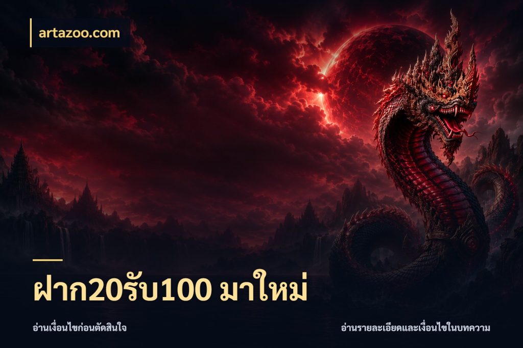 ฝาก20รับ100 มาใหม่ artazoo.com ยอดฝากและยอดรับในมุมของคนชอบลุ้น