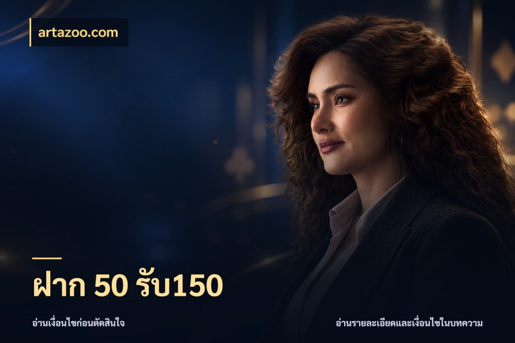ฝาก 50 รับ150 โปรกับเกมที่ชอบเลือกให้ตรงสไตล์ ในมุม artazoo.com