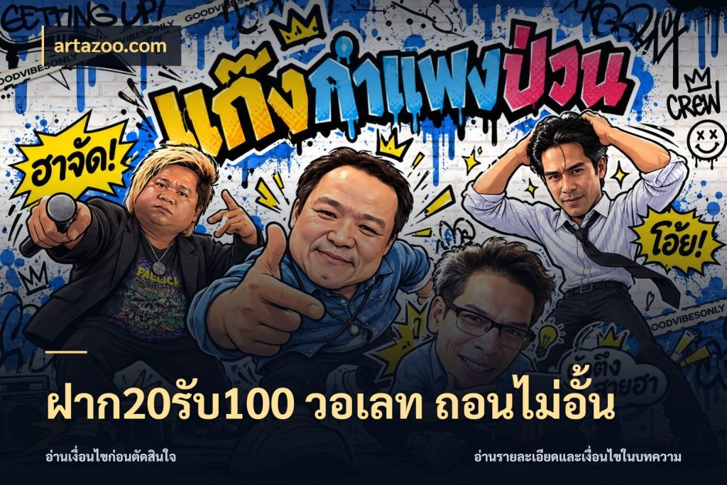 ฝาก20รับ100 วอเลท ถอนไม่อั้น สนุกกับตัวเลือกโปรในสไตล์ของคุณ กับ artazoo.com