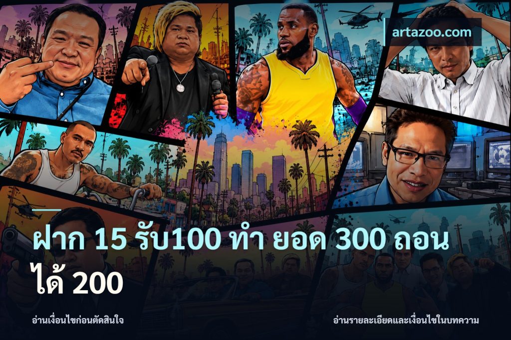 ฝาก 15 รับ100 ทํา ยอด 300 ถอนได้ 200
