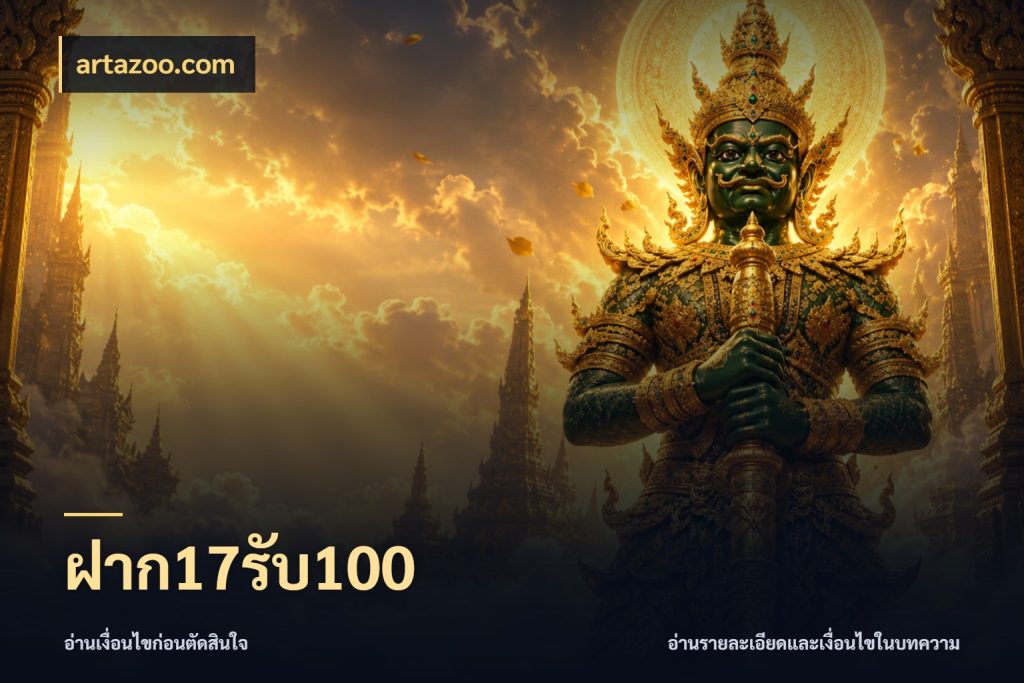 ฝาก17รับ100 เครดิตกับรูปแบบโปรที่ตรงใจ สไตล์ artazoo.com
