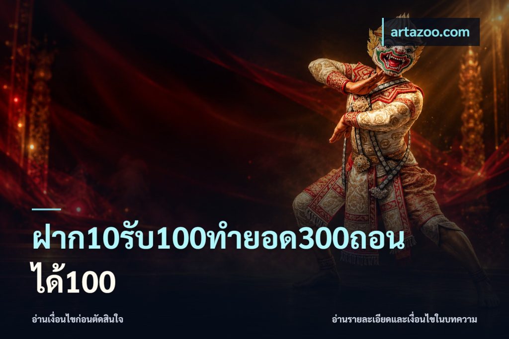 ฝาก10รับ100ทํายอด300ถอนได้100